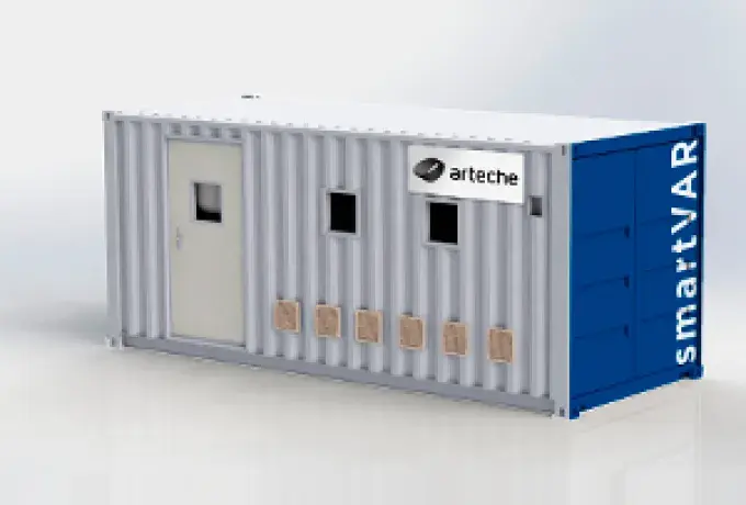 Bancos de capacitores y filtros de armónicas en contenedor